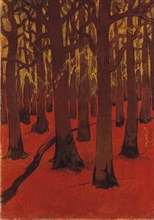 La Foret au sol rouge, 1891.