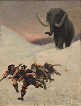 The Flight Before the Mammoth, 1885.