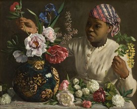The negress with peonies, 1870.