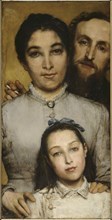 Portrait of Aimé-Jules Dalou, His Wife and Daughter, 1876.