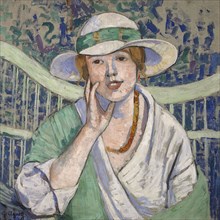 Le chapeau blanc et vert , 1914.
