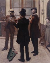 Les Musiciens (Musicians in a courtyard), 1883.