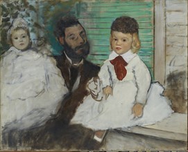 Ludovic Lepic and his Daughters, c. 1871.