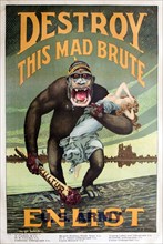 Destroy this mad brute Enlist - U.S. Army, c. 1917.