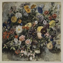 Bouquet de fleurs , 1849.