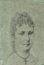 Portrait of Mette-Sophie Gad, ca 1873.