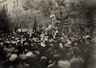 The opening of the Robespierre Monument in Moscow on 3 November 1918, 1918.