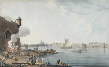 Saint Petersburg. View from the Peter and Paul Fortress on the Summer Garden, 1806.