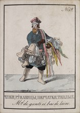 Stockings and gloves vendor, 1834.
