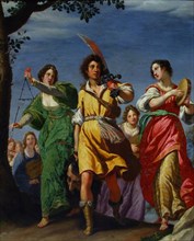 The Triumph of David, 1610. Creator: Rosselli, Matteo (1578-1650).