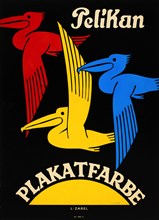 Pelican poster color, 1920-1925. Creator: Zabel, Lucian (1893-1936).
