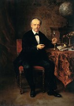 Portrait of Hermann Ludwig Ferdinand von Helmholtz (1821-1894), 1881. Creator: Knaus, Ludwig (1829-1910).
