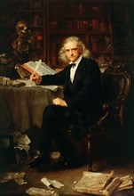 Portrait of Theodor Mommsen (1817-1903), 1881. Creator: Knaus, Ludwig (1829-1910).