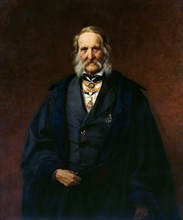 Portrait of the Physicist Franz Ernst Neumann (1798-1895), 1886. Creator: Steffeck, Carl (1818-1890).