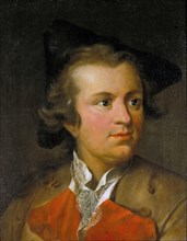 Portrait of Gotthold Ephraim Lessing (1729-1781), c.1755. Creator: Tischbein, Johann Heinrich, the Elder (1722-1789).