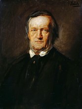 Portrait of Richard Wagner (1813-1883). Creator: Lenbach, Franz, von (1836-1904).