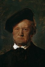 Portrait of Richard Wagner (1813-1883), c.1870. Creator: Lenbach, Franz, von (1836-1904).