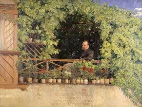 Portrait of Friedrich Nietzsche (1844-1900), 1894. Creator: Stoeving, Curt (1863-1939).