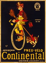 Pourvu que j'aie un pneu-vélo Continental, c.1900. Creator: Mich (Jean-Marie Michel Liebeaux) (1881-1923).