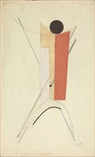 Proun 43 (Variant), c.1922. Creator: Lissitzky, El (1890-1941).