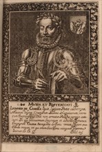 Portrait of the poet Luís Vaz de Camões (c.1524-1580), 1624. Creator: Faria, Manuel Severim de (1583-1655).
