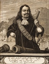 Portrait of Michiel de Ruyter (1607-1676) (From: Schauplatz des Krieges), 1675. Creator: Anonymous.