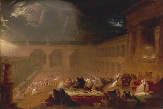 The Feast of Belshazzar, 1820. Creator: Martin, John (1789-1854).