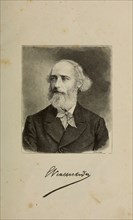 Portrait of Eugène Viollet-le-Duc (1814-1879), 1879. Creator: Belyankin, Lavr Lavrovich (active End of 19th cen.).