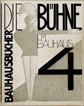 Cover design The stage at the Bauhaus (Die Bühne im Bauhaus), 1925. Creator: Schlemmer, Oskar (1888-1943).