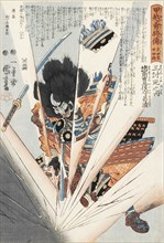 Morozumi Bungo no kami Masakiyo, ca. 1849. Creator: Kuniyoshi, Utagawa (1797-1861).