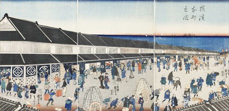 Yokohama Honcho no zu (Picture of Honcho in Yokohama), 1860.