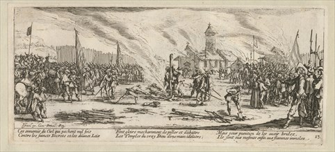 The Miseries and Misfortunes of War, folio 13: The Stake, 1633.
