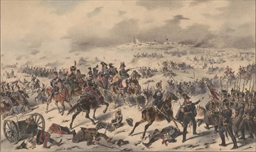 The Polish army at the Battle of Olszynka Grochowska, 1835.