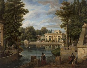 View of the Lazienki Palace in summer, 1836-1837.