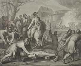 The destruction of pagan gods by Mieszko I of Poland, Late 18th century.