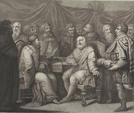 Casimir I the Restorer meeting the emperor Henry III, Late 18th century.