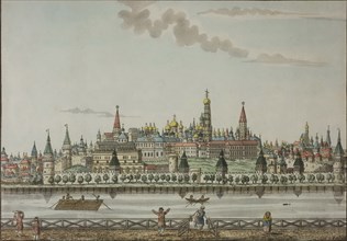 The Moscow Kremlin from the Moskva River, Between 1792 and 1820.