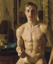 The Boxer. Portrait of Boris Snezhkovsky, 1933.