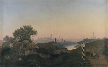 View of Moscow from the Sparrow Hills, 1853.