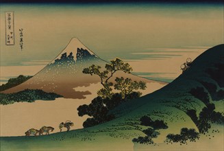 Inume pass in the Kai province (from a Series "36 Views of Mount Fuji"), 1830-1833.