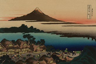 Dawn at Isawa in the Kai province (from a Series "36 Views of Mount Fuji"), 1830-1833.