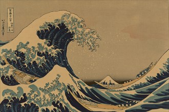 The Great Wave off the Coast of Kanagawa (from a Series "36 Views of Mount Fuji"), 1830-1833.