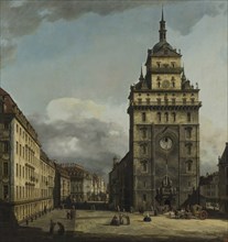 The Dresden Kreuzkirche (Church of the Cross), ca 1751-1753.