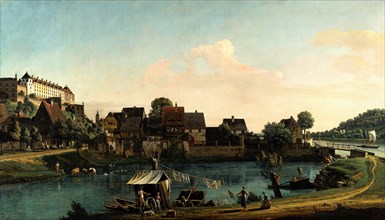 Pirna Seen from the Harbour Town, 1753-1754.