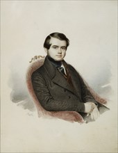 Portrait of the writer Count Vladimir Alexandrovich Sollogub (1813-1882), 1840s.