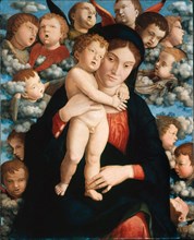 Madonna and Child with a Choir of Cherubs (Madonna of the Cherubim), 1485-1490.