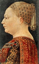 Portrait of Bianca Maria Sforza (1425-1468), ca 1460.