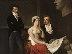 Portrait of the Cicognara family, with the bust of Antonio Canova, 1816-1817.