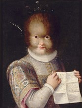 Portrait of Tognina Gonsalvus, ca 1595.