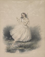 Ballet dancer Carlotta Grisi (1819-1899) in La Sylphide, 1844.